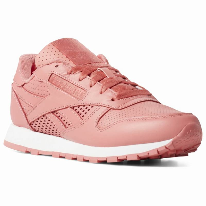 Reebok Classic Leather Tenisky Damske - Ruzove/Biele QJ4867SP